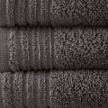 100% Cotton Quick Dry 12 Piece Bath Towel Set Grey Cotton