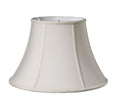 Slant Transitional Oval Softback Lampshade With Washer Fitter, Cream Cream Shantung