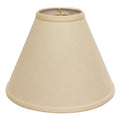 Deep Cone Hardback Lampshade With Washer Fitter, Beige Color Fabric Lampshade For Table Lamps, Natural Linen, 6