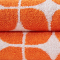 Cotton Jacquard Bath Towel 6 Piece Set Orange Cotton