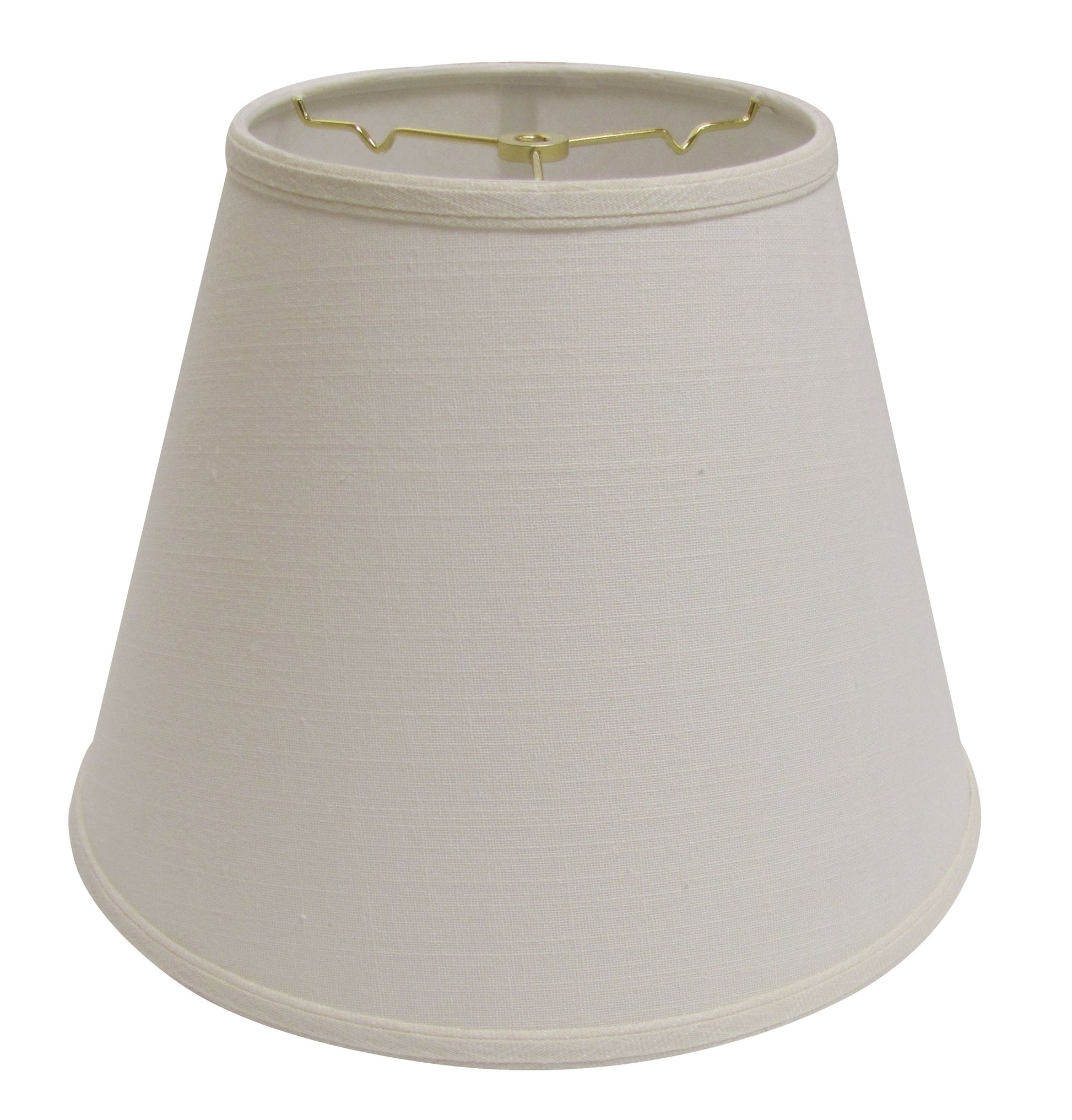 Slant Deep Empire Hardback Lampshade With Washer Fitter, White White Linen