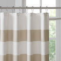 Shower Curtain With 3M Treatment Taupe Polyester