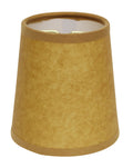 Slant Hardback Chandelier Lampshade With Flame Clip, Oil Set Of 6 Yellow Paper