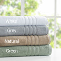 Sustainable Antimicrobial Bath Towel 6 Piece Set Natural Polyester