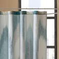 Cotton Printed Shower Curtain Aqua Cotton