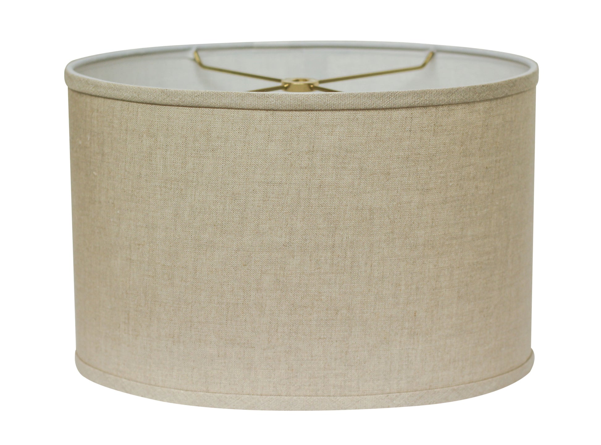 Slant Retro Oval Hardback Lampshade With Washer Fitter, Heather Gray Linen