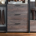 Monica Wood Walk In Closet System Rustic Mdf Melamine