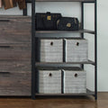 Monica Wood Walk In Closet System Rustic Mdf Melamine