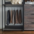 Monica Wood Walk In Closet System Rustic Mdf Melamine