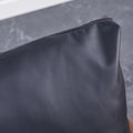 Sofa Chair.Black Pu Leather Accent Arm Chair Mid Century Modern Upholstered Armchair With Imitation Solid Wood Color Metal Frame Padded Backrest And Seat Cushion Sofa Chairs For Living Room Black Foam Pu