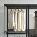 Monica Wood Walk In Closet System Rustic Mdf Melamine