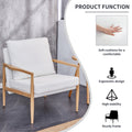 Sofa Chair.Teddy Velvet Accent Arm Chair Mid Century Upholstered Armchair With Imitation Solid Wood Color Metal Frame Extra Thick Padded Backrest And Seat Cushion Sofa Chairs For Living Room Sf 010 White Foam Velvet