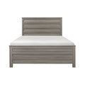 Dark Gray Finish Transitional Look Queen Bed 1Pc Industrial Rustic Modern Style Bedroom Furniture Box Spring Required Queen Dark Gray Bedroom Industrial,Modern,Rustic,Transitional Wood