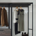 Monica Wood Walk In Closet System Rustic Mdf Melamine