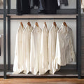 Monica Wood Walk In Closet System Rustic Mdf Melamine