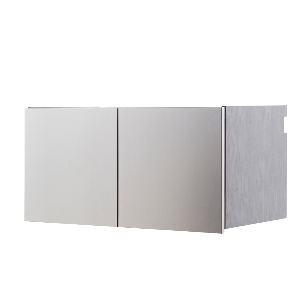 Nova Series Wood Wall Mounted Garage Cabinet In Metallic Gray Dark Gray Mdf Melamine