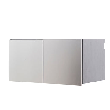 Nova Series Wood Wall Mounted Garage Cabinet In Metallic Gray Dark Gray Mdf Melamine