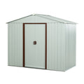 Ry Sdyx56 W 6Ft X 5Ft Outdoor Metal Storage Shed White White Iron