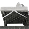 Outdoor 6 Piece All Weather Pe Rattan Sofa Set, Garden Patio Wicker Sectional Furniture Set With Adjustable Seat, Storage Box, Removable Covers And Tempered Glass Top Table, Beige Yes Complete Patio Set Beige Water Resistant Frame Water Resistant Cushion
