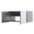 Nova Series Wood Wall Mounted Garage Cabinet In Metallic Gray Dark Gray Mdf Melamine