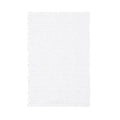 100% Cotton Chenille Chain Stitch Rug White Cotton