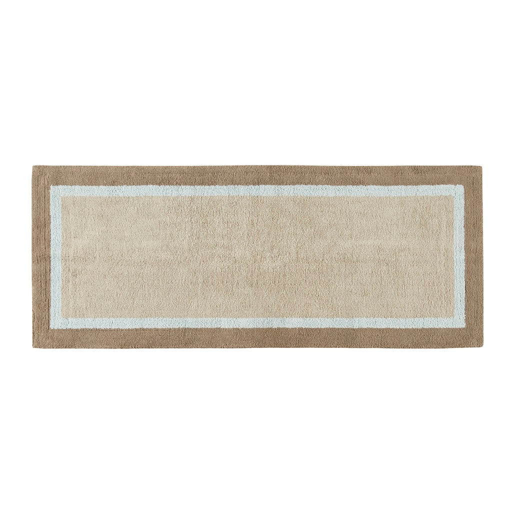 Cotton Tufted Bath Rug Blue Cotton