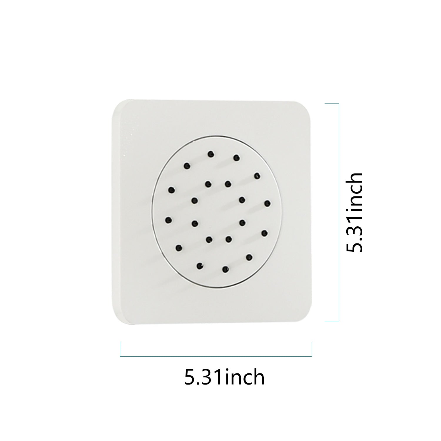 Concealed Installation Body Jet Shower Spa Square Massage Jets Spray Body Shower Bodyspray 3Pcs White Abs