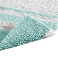 Reversible Bath Rug Aqua Cotton