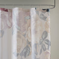 Cotton Floral Printed Shower Curtain Ivory Cotton