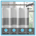 Shower Curtain With 3M Treatment Taupe Polyester