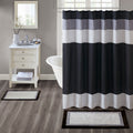 Cotton Tufted Bath Rug Black Cotton