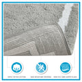 Cotton Tufted Bath Rug 24X40 Grey Cotton