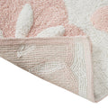 Medallion Cotton Tufted Bath Rug Pink Cotton