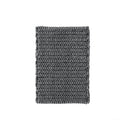 100% Cotton Chenille Chain Stitch Rug Charcoal Cotton