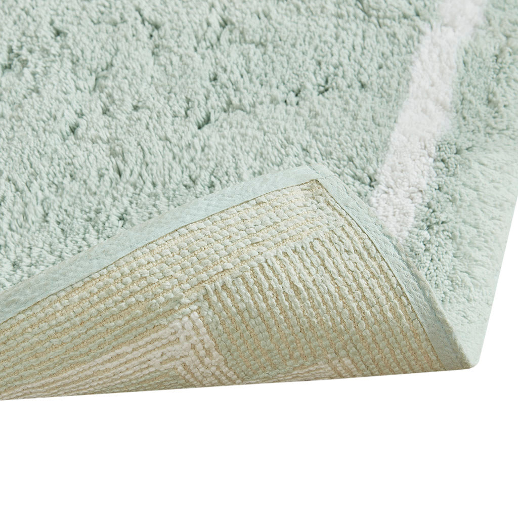 Cotton Tufted Bath Rug 20X30 Seafoam Cotton