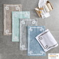 Cotton Tufted Bath Rug 24X40 White Cotton