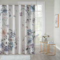 Printed Cotton Shower Curtain Blue Cotton