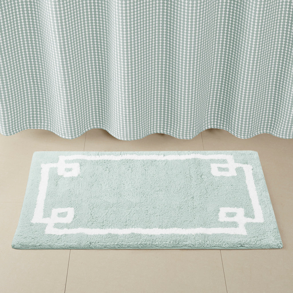 Cotton Tufted Bath Rug 20X30 Seafoam Cotton