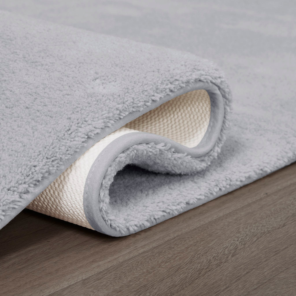 Bath Rug Grey Polyester