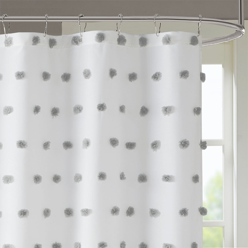 Shower Curtain Grey Polyester