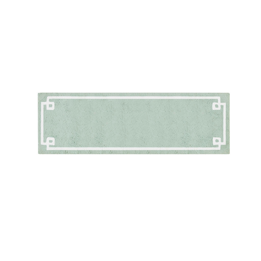 Cotton Tufted Bath Rug 24X72 Seafoam Cotton