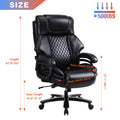 Office Chair.Heavy And Tall Adjustable Executive Big And Tall Office Chair Black Foam Pu