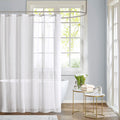 Sheer Shower Curtain White Polyester