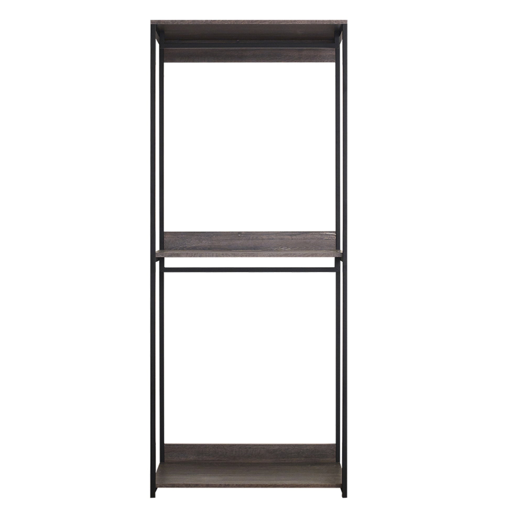 Monica Wood Walk In Closet System Rustic Mdf Melamine