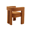 Coolmore Contemporary Designed Fabric Upholstered Accent Dining Chair Barrel Side Chairs Kitchen Armchair For Living Room 2Pc Set Coffee Boucle
