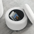 Video Welike Swivel Barrel Chair, Living Room Swivel Chair With Round Storage Chair, 360 Swivel Club Chair, Nursery, Bedroom, Office, Hotel With Upholstered Modern Armchair, Teddy Fabric White Teddy Foam Fabric