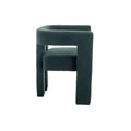 Coolmore Contemporary Designed Fabric Upholstered Accent Dining Chair Barrel Side Chairs Kitchen Armchair For Living Room 2Pc Set Emerald Boucle