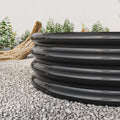 Raised Garden Bed Outdoor,Oval Large Metal Raised Planter Bed For For Plants, Vegetables, And Flowers Black Black Metal