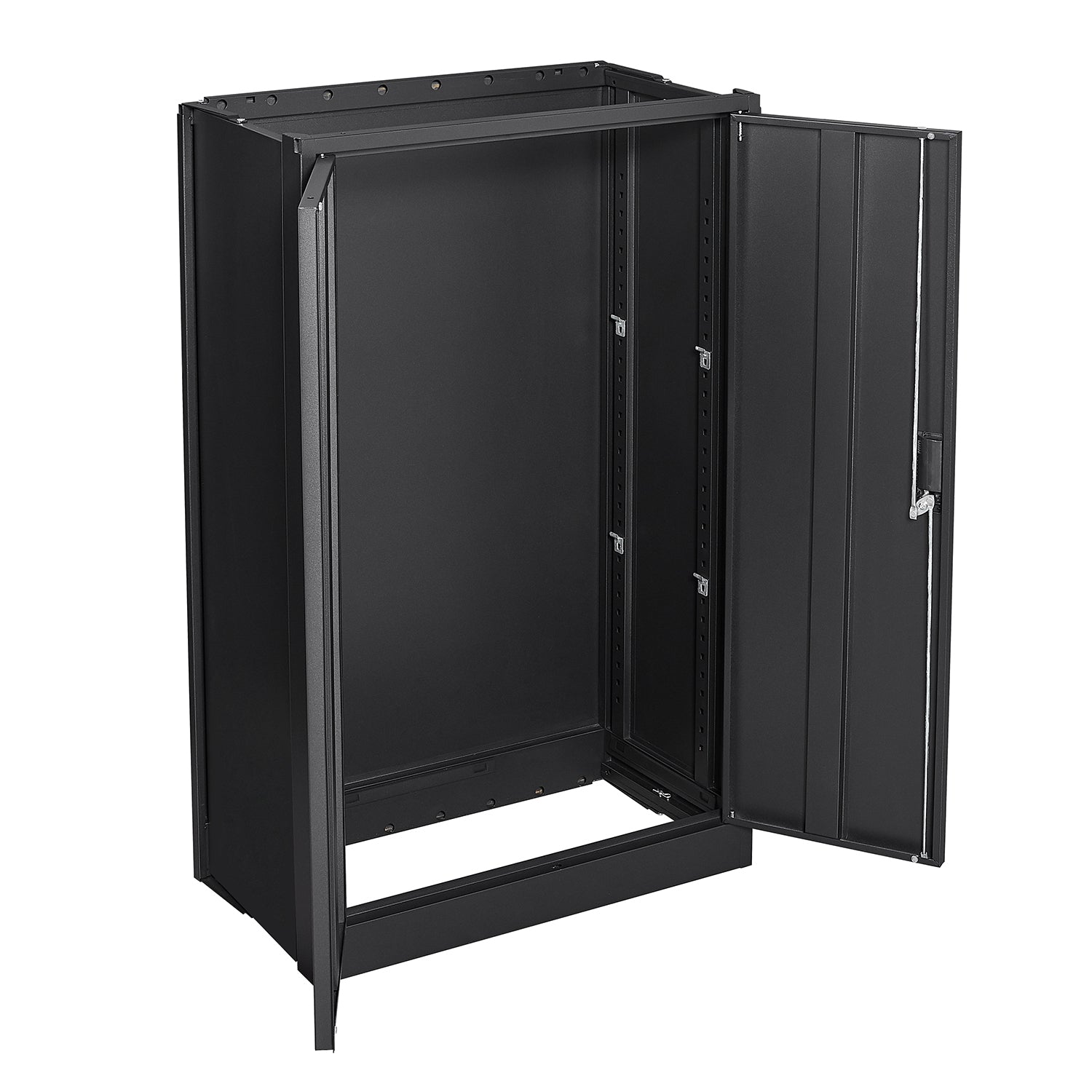 Metal Storage Cabinet With Locking Doors And Adjustable Shelf, Folding Filing Storage Cabinetfolding Storage Locker Cabinet For Home Office,School,Garage, Black Filing Cabinets 3 4 Shelves Black Office Door Locks Modern Steel