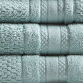 Super Soft Cotton Quick Dry Bath Towel 6 Piece Set Seafoam Cotton